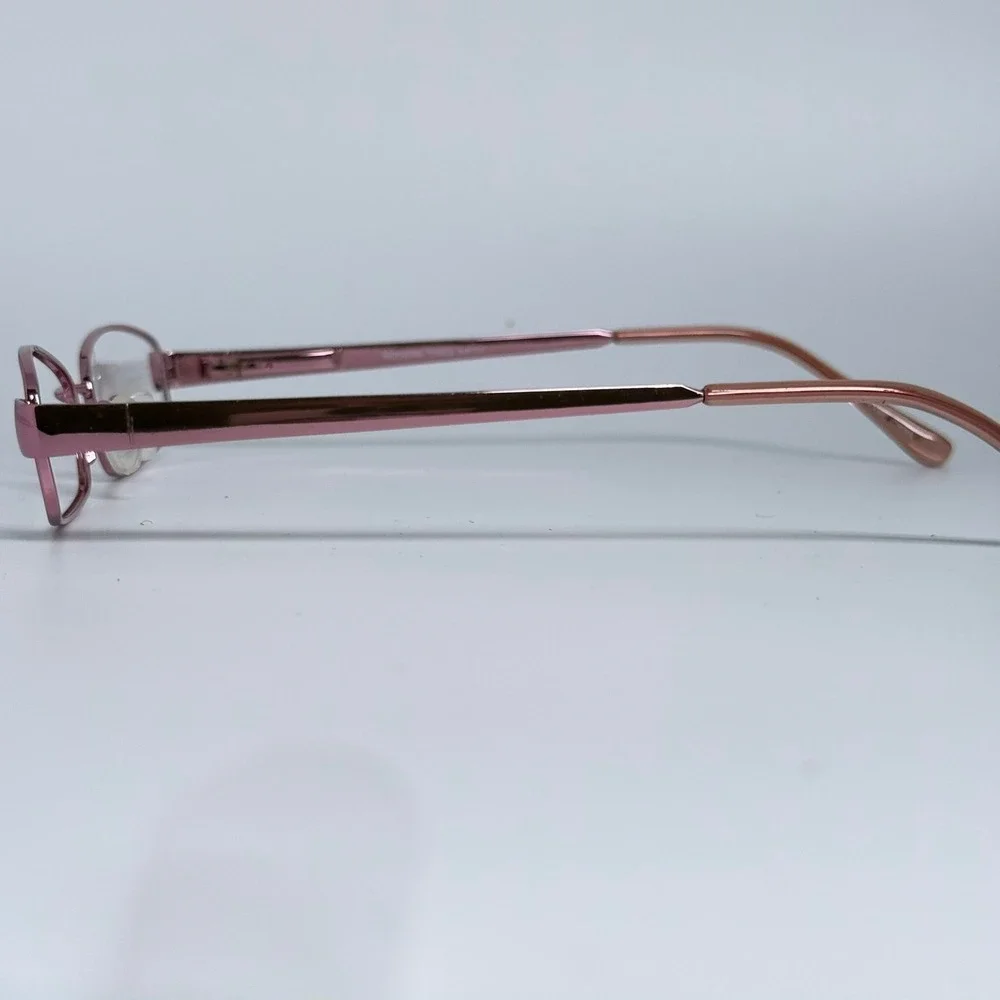 Modern Times Nifty Rose Pink Oval Metal Eyeglass Frames 49-17-140
